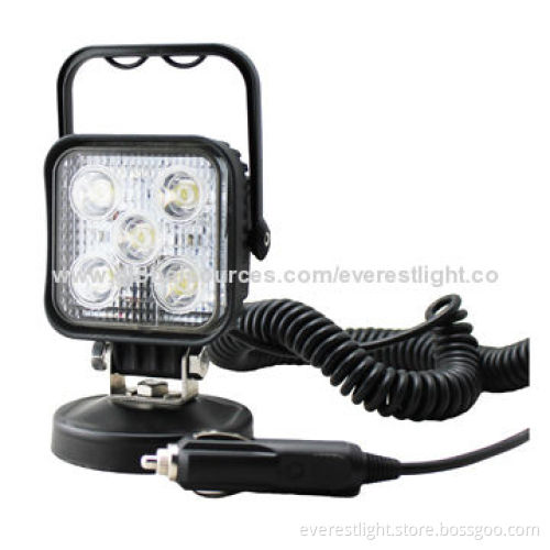 Vehicle LED repair working light with magnetic base and handle bar
